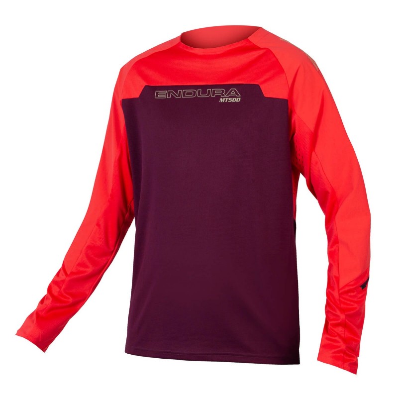 MT500 BURNER L/S JERSEY AUBERGINE ENDURA